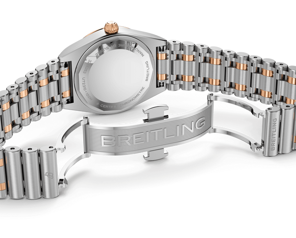 Breitling Chronomat 28 18k Red Gold Bracelet Watch