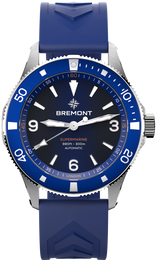 Bremont Watch Supermarine 300M Blue Rubber SM40-ND-SS-BL-R-S