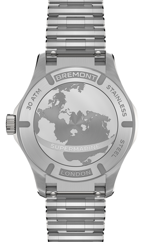 Bremont Watch Supermarine 300M Date Black Bracelet SM40-DT-SS-BK-B
