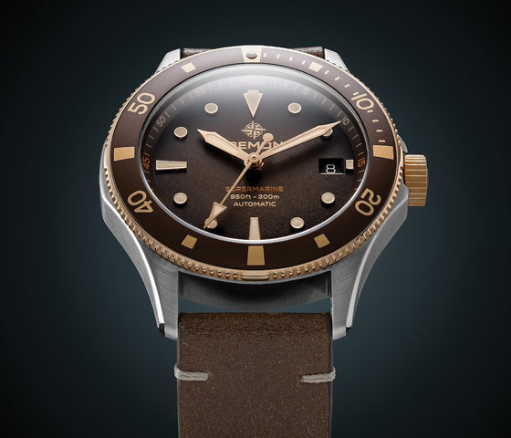 Bremont Supermarine 300M Date Brown Leather Watch