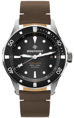 Bremont Watch Supermarine 300M Date Black Leather SM40-DT-SS-BK-L-S