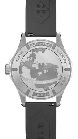 Bremont Supermarine 300M Date Black Rubber Watch