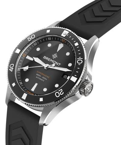 Bremont Supermarine 300M Date Black Rubber Watch
