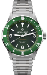 Bremont Watch Supermarine 300M Green Bracelet SM40-ND-SS-GN-B