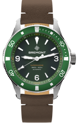 Bremont Watch Supermarine 300M Green Leather SM40-ND-SS-GN-L-S