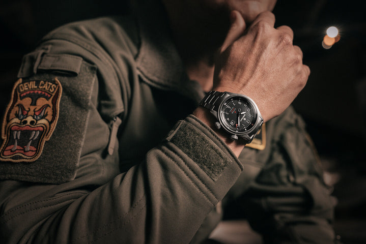 Bremont Altitude MB Meteor Black Titanium Barrel Bracelet Watch