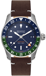 Bremont Watch Supermarine S302 GMT Leather S302-BLGN-L-S