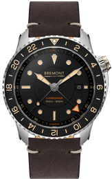 Bremont Watch Supermarine S502 GMT Leather S502-BK-L-S