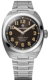 Bremont Watch Terra Nova 38 Black Bracelet TN38-ND-SS-BK-B