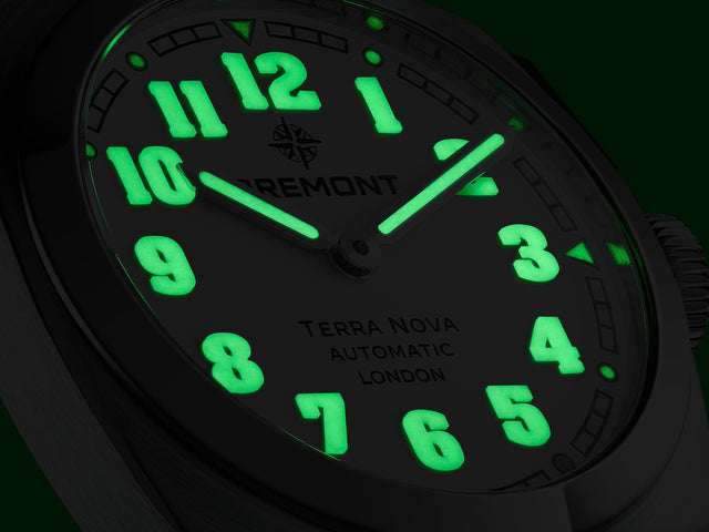 Bremont Terra Nova 38 White Leather Watch