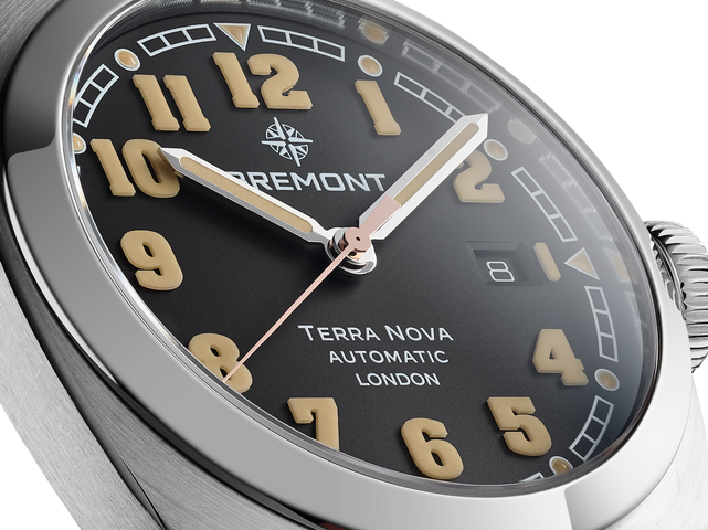 Bremont Watch Terra Nova 40.5 Date Black Bracelet
