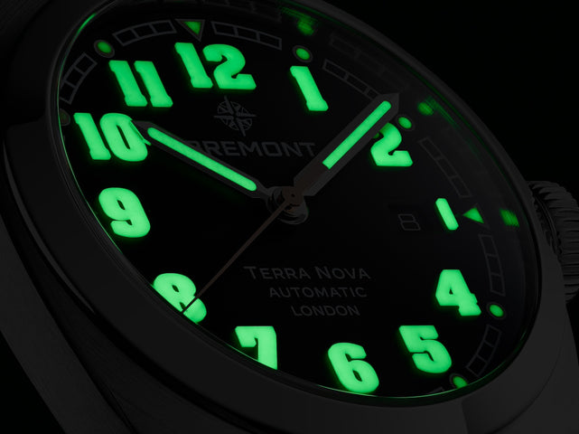 Bremont Watch Terra Nova 40.5 Date Black Leather