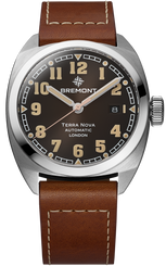 Bremont Watch Terra Nova 40.5 Date Black Leather TN40-DT-SS-BK-L-S