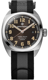 Bremont Watch Terra Nova 40.5 Date Black Nato TN40-DT-SS-BK-N-S