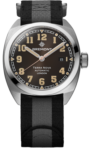 Bremont Watch Terra Nova 40.5 Date Black Nato TN40-DT-SS-BK-N-S