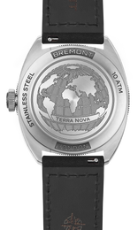 Bremont Watch Terra Nova 40.5 Turning Bezel Power Reserve Black Leather
