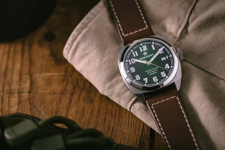 Bremont Watch Terra Nova 40.5 Date Green Leather