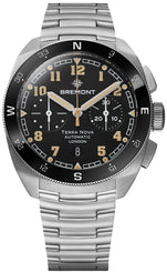 Bremont Watch Terra Nova 42.5 Steel Chronograph Steel TN42-CHR-SS-BK-B