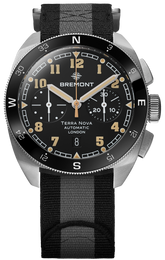 Bremont Watch Terra Nova 42.5 Steel Chronograph Nato TN42-CHR-SS-BK-N-S