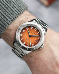 Duckworth Prestex Broadgate GMT Orange Bracelet Watch