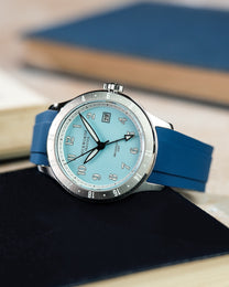 Duckworth Prestex Broadgate GMT Blue Blue Rubber Watch