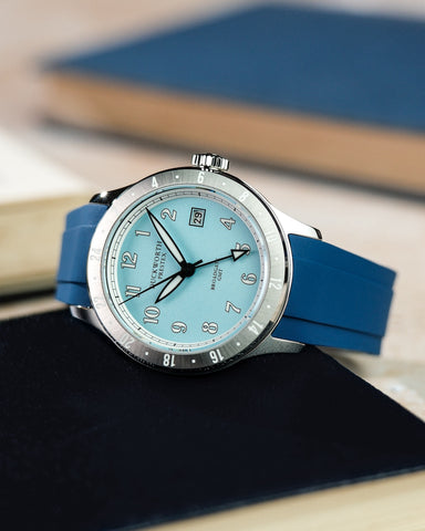Duckworth Prestex Broadgate GMT Blue Blue Rubber Watch