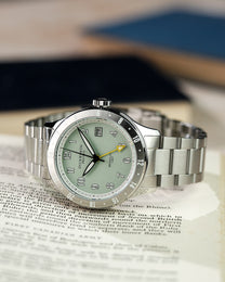 Duckworth Prestex Broadgate GMT Green Bracelet Watch