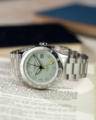 Duckworth Prestex Broadgate GMT Green Bracelet Watch