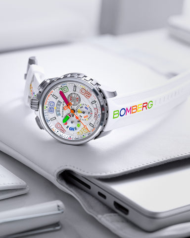 Bomberg Bolt-68 Racing Chroma Carbone White Limited Edition Watch