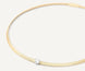 Marco Bicego Masai 18ct Yellow Gold Coil 0.52ct Cushion Cut Diamond Necklace