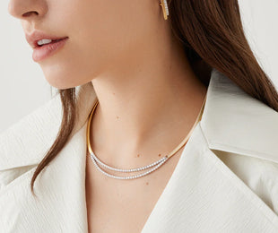 Marco Bicego Masai 18ct Yellow Gold Coil 1.95ct Diamond Necklace