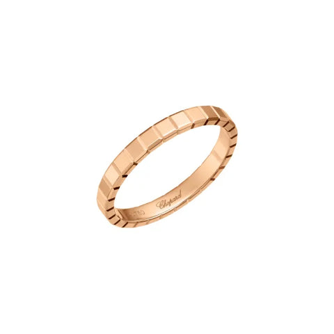 Chopard Ice Cube 18ct Rose Gold Slim Ring