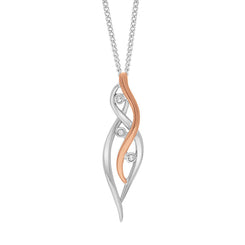 Clogau Swallow Falls Sterling Silver White Topaz Pendant, 3SCTWIP