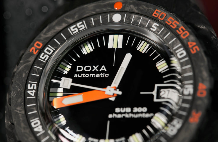 Doxa SUB 300 Carbon COSC Sharkhunter Rubber Watch product image