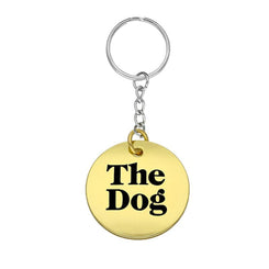 Chatsworth The Dog Brass Vermeil Keyring G908