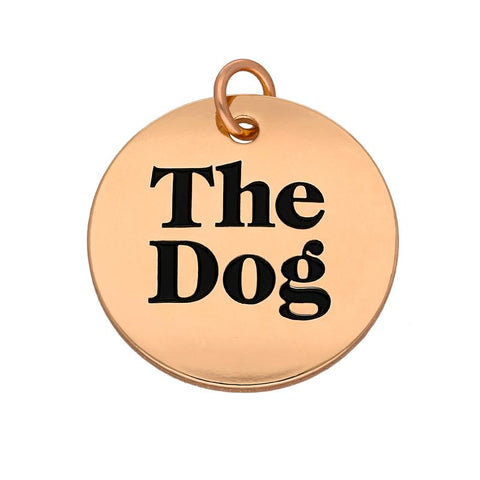 Chatsworth The Dog Copper Vermeil Engravable Dog Tag G875