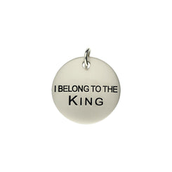 Chatsworth The Dog Steel Vermeil I Belong To The King Dog Tag, G889.