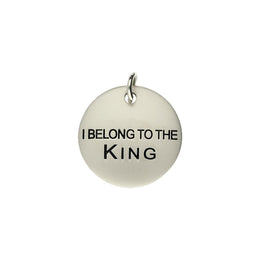 Chatsworth The Dog Steel Vermeil I Belong To The King Dog Tag, G889.