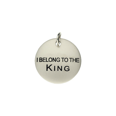 Chatsworth The Dog Steel Vermeil I Belong To The King Dog Tag, G889.