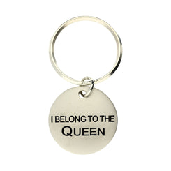Chatsworth The Dog Steel Vermeil I Belong To The Queen Keyring, G910.