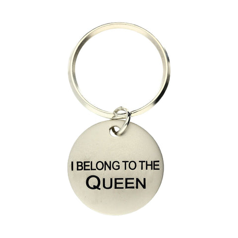 Chatsworth The Dog Steel Vermeil I Belong To The Queen Keyring, G910.