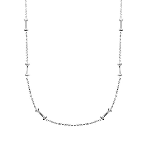 Chatsworth The Dog Sterling Silver Bone Chain Necklace N1036