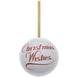 Christmas Wishes Santa Gift Presentation Bauble, BBL9_4