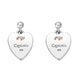 Clogau Tree of Life Sterling Silver Insignia Heart Stud Earrings, 3SCSH