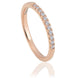 Clogau Timeless 9ct Rose Gold 0.16ct Diamond Wedding Ring D, WEDRU