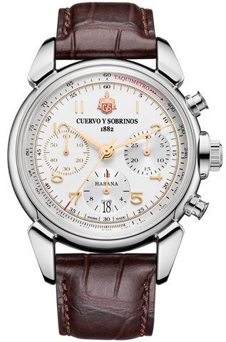 Cuervo y Sobrinos Chronograph Heritage Limited Edition Watch 3145.1HLE