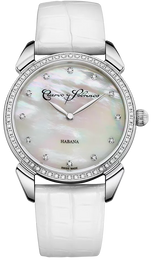 Cuervo y Sobrinos Watch Historiador Primera Dama Diamond White 3113.1W-S1