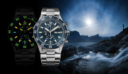 Ball Watch Company Roadmaster Rescue Chronograph Limited Edition Watch with blue dial, titanium strap, titanium case