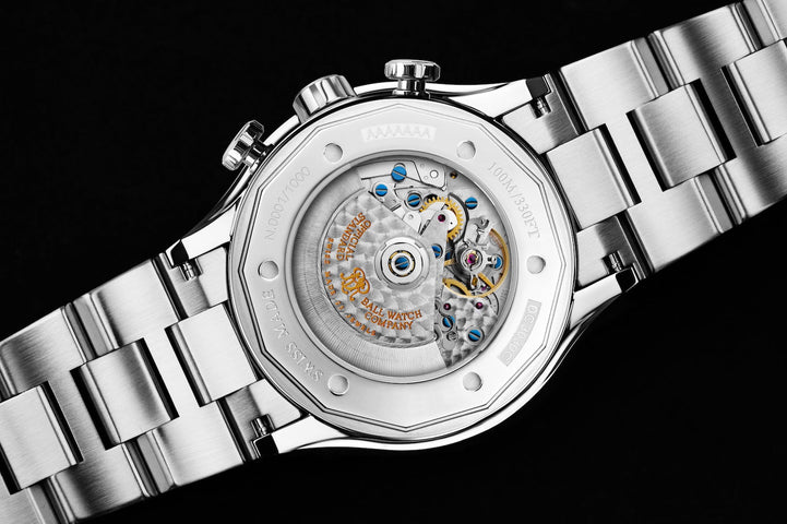 Ball Watch Company Roadmaster Rescue Chronograph Limited Edition Watch with white dial, titanium strap, titanium case