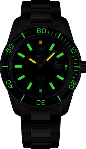 Ball Watch Company Engineer M Skindiver III Limited Edition Watch with blue dial, steel bracelet, steel case